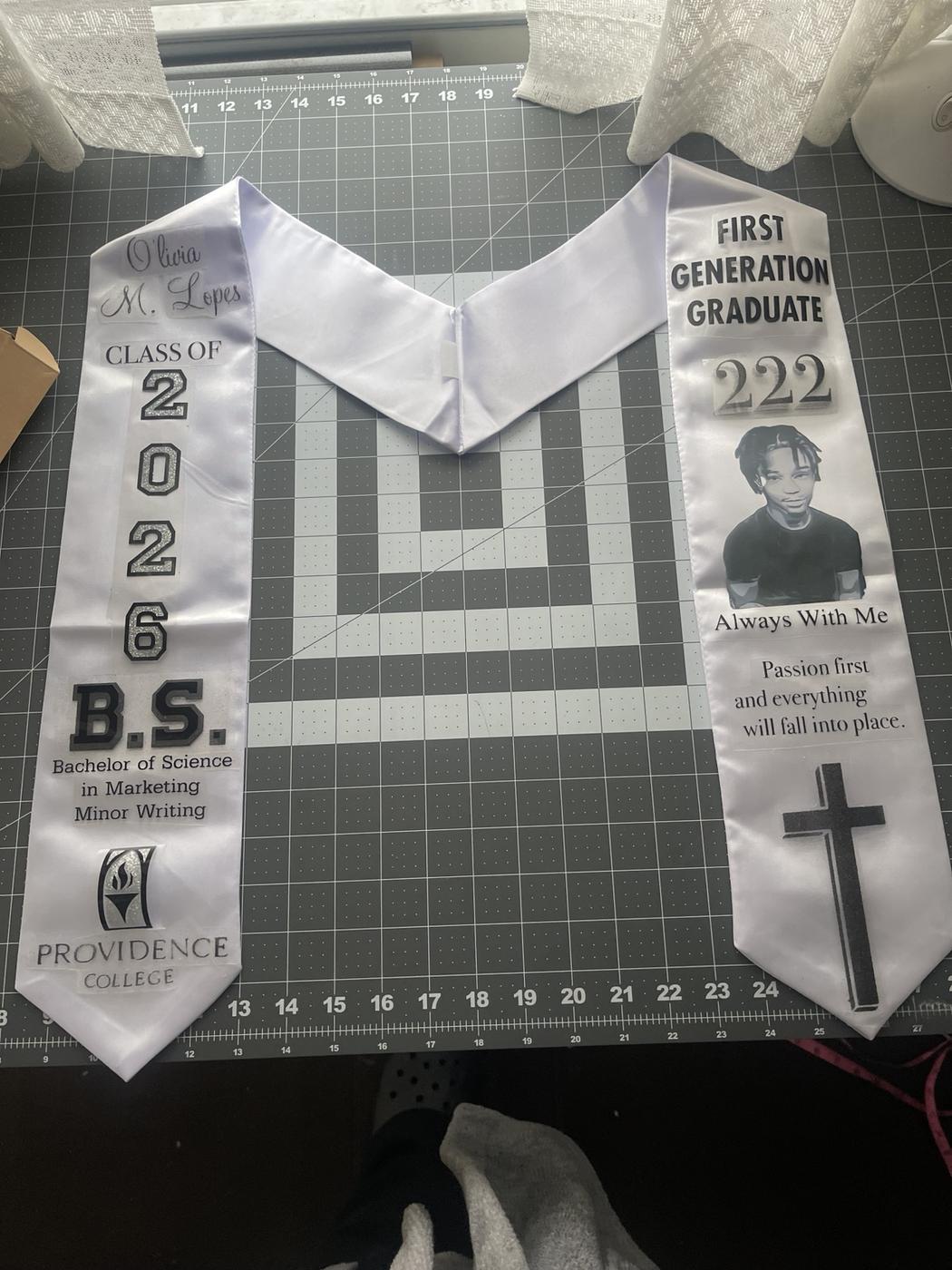 Custom Stole — Finished Detail